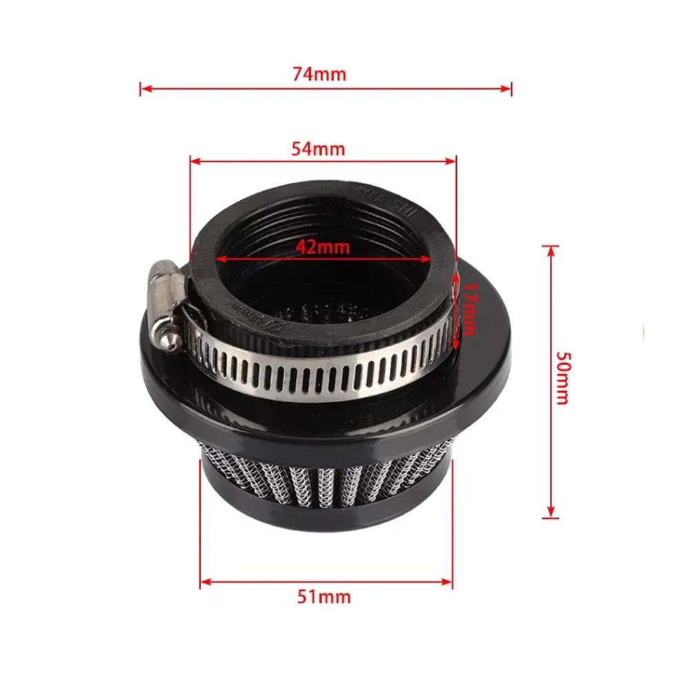 42mmAir Filter Adapter Vstack Carburetor For 23cc 33cc 43cc Big Foot Goped Blade Scooter 47cc 49cc Pocket Bike Mini Dirt ATV