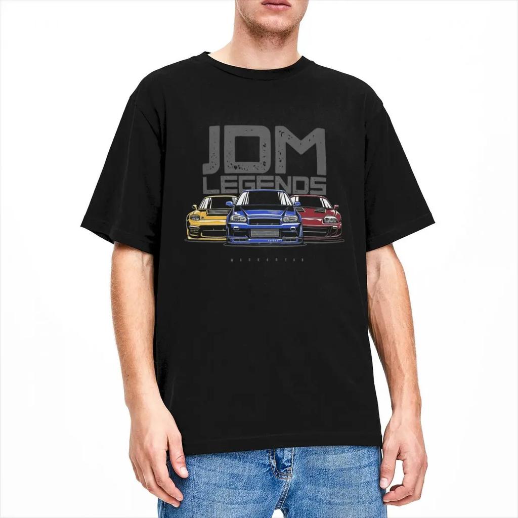 Humor JDM Skyline GTR T-Shirt für Herren Damen Japan Autos Drift T-Shirts Shirt Bedruckte Kleidung