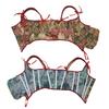 Red Sexy Bustiers Floral Bustier Crop Top Lace Up for Tank Tops Waist Cincher Corset With Straps Corset Tops To Wear Out