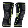 Breathable Weaving Sleeve Support for Running Climbing Nylon Knee Brace Pad(Black   Green M)
