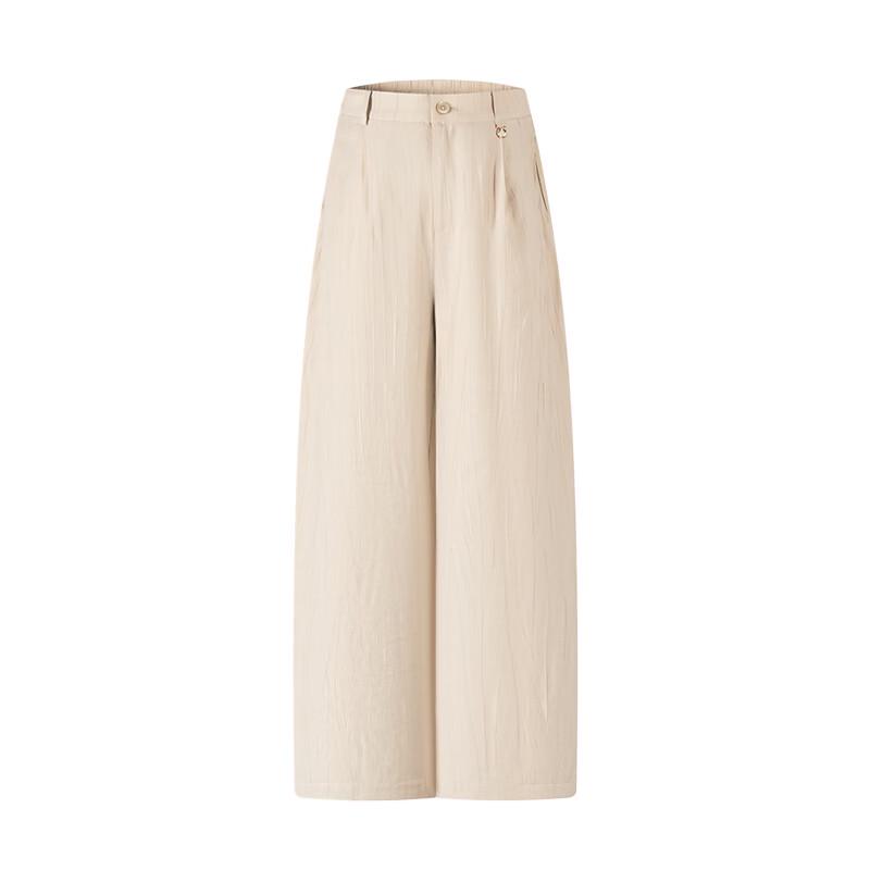 Navigare Women's Old Money Style Wide-Leg Casual Trousers