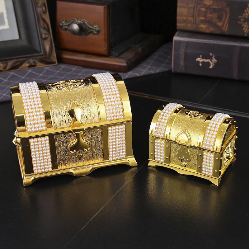 Luksusowy retro pudełko na biżuterię księżniczki Europejskie metalowe pudełko na biżuterię wykwintny emaliowany naszyjnik biżuteria wysokiej klasy pudełko do przechowywania