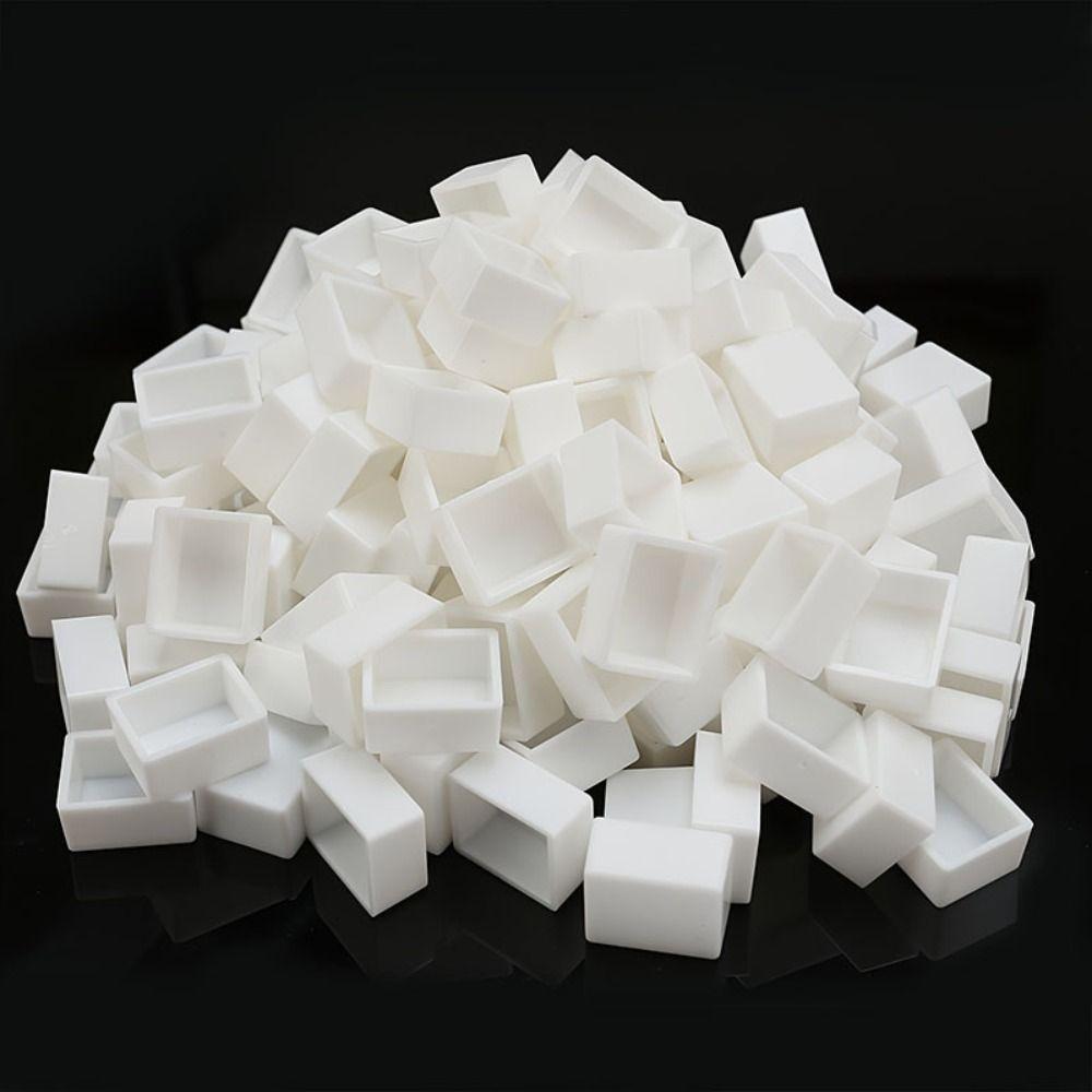 5/20/50pcs Plastic Pigment Box White Transparent Paint Pans DIY Watercolor Oil Painting