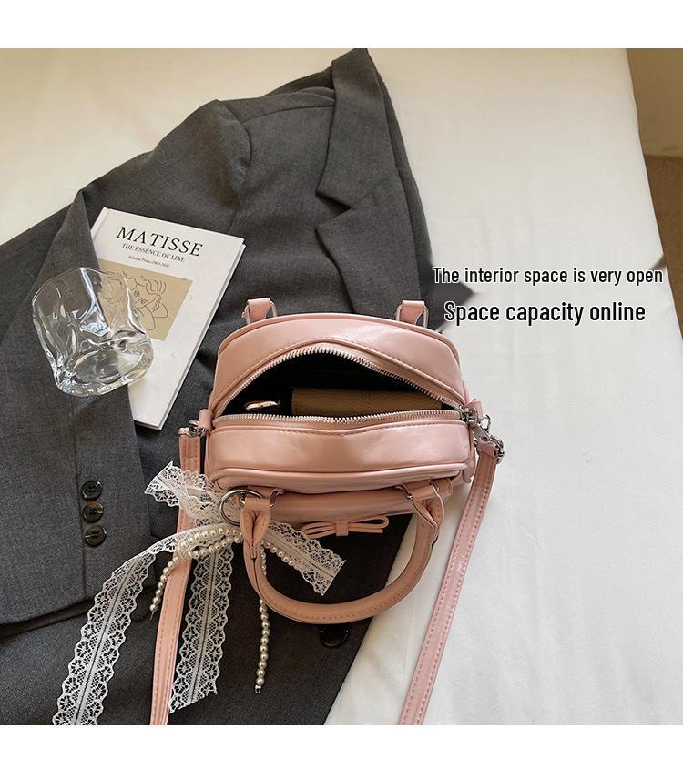 Women's Spring/Summer 2025 Korean-Style Ribbon Crossbody Handbag