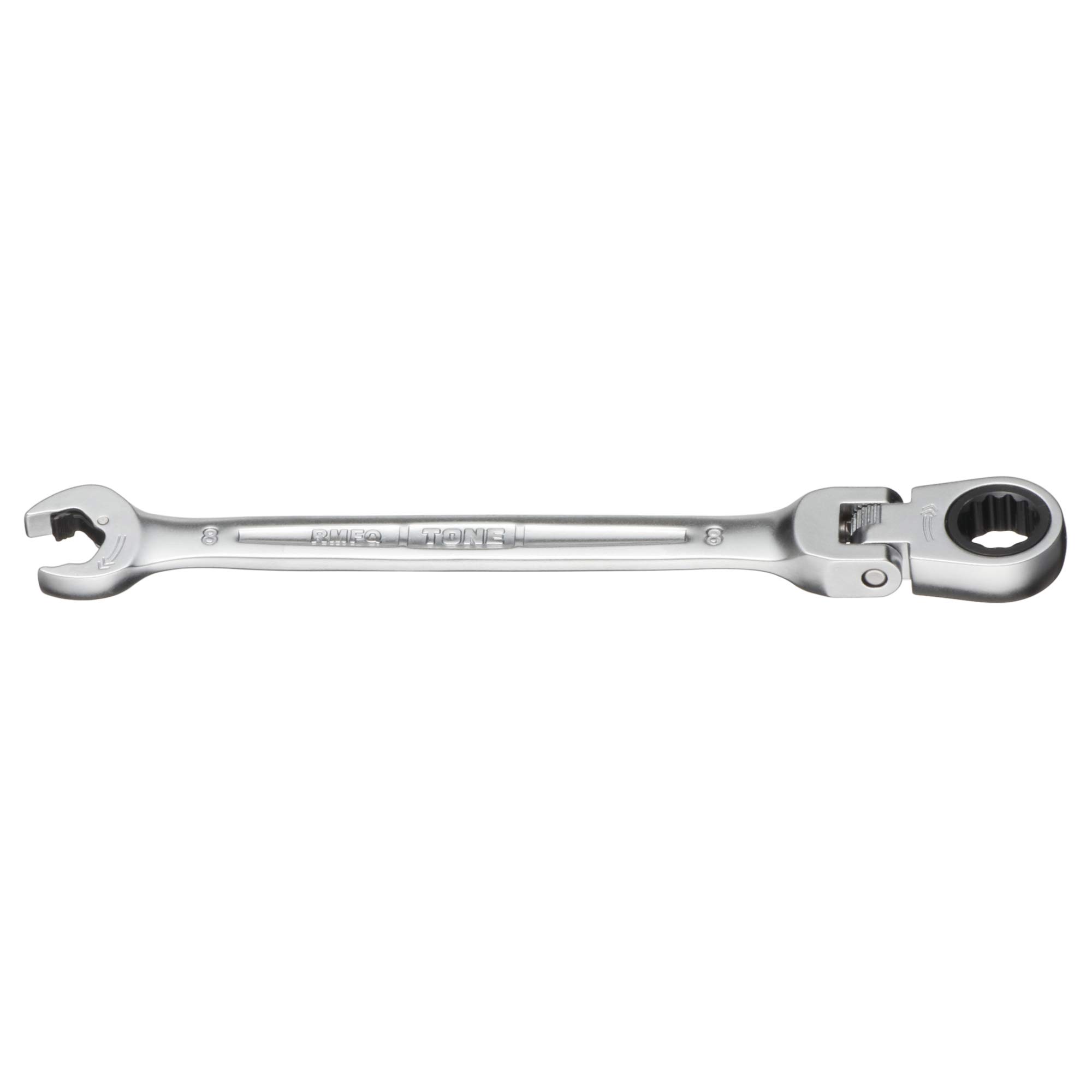 TONE Swivel Quick Ratchet Combination 8mm Jaw Opening RMFQ-08 Wrench,
