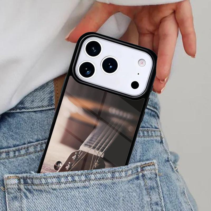 Music Guitar Phone Case for iPhone 17ProMax 12 13 14 15 16e 17 Pro Max Plus Air Cover