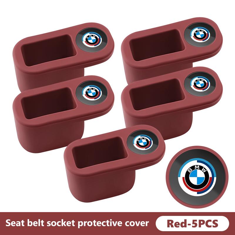 Car Seat Belt Base Anti Scratch Cover Auto Interior Accessories For BMW M3 M5 E36 E39 E46 E60 E61 E64 E70 E71 E80 E85 E87 E90