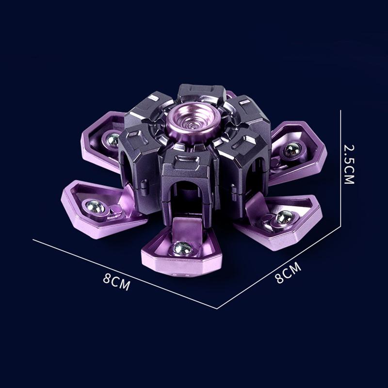 EDC fidget spinner giroscopio de armadura abierta juguetes para aliviar el estrs de adultos juguetes magnticos simples