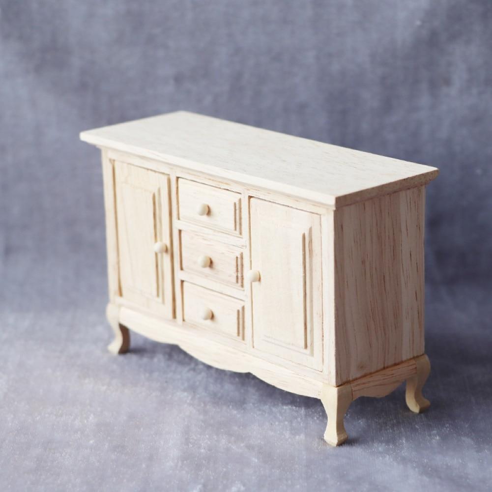 Mini Simulierter Holzschrank Puppenhaus Figur Modell Spielzeug Realistische Puppenhaus Miniaturen Figuren 1/12 Puppenhaus Zubehör