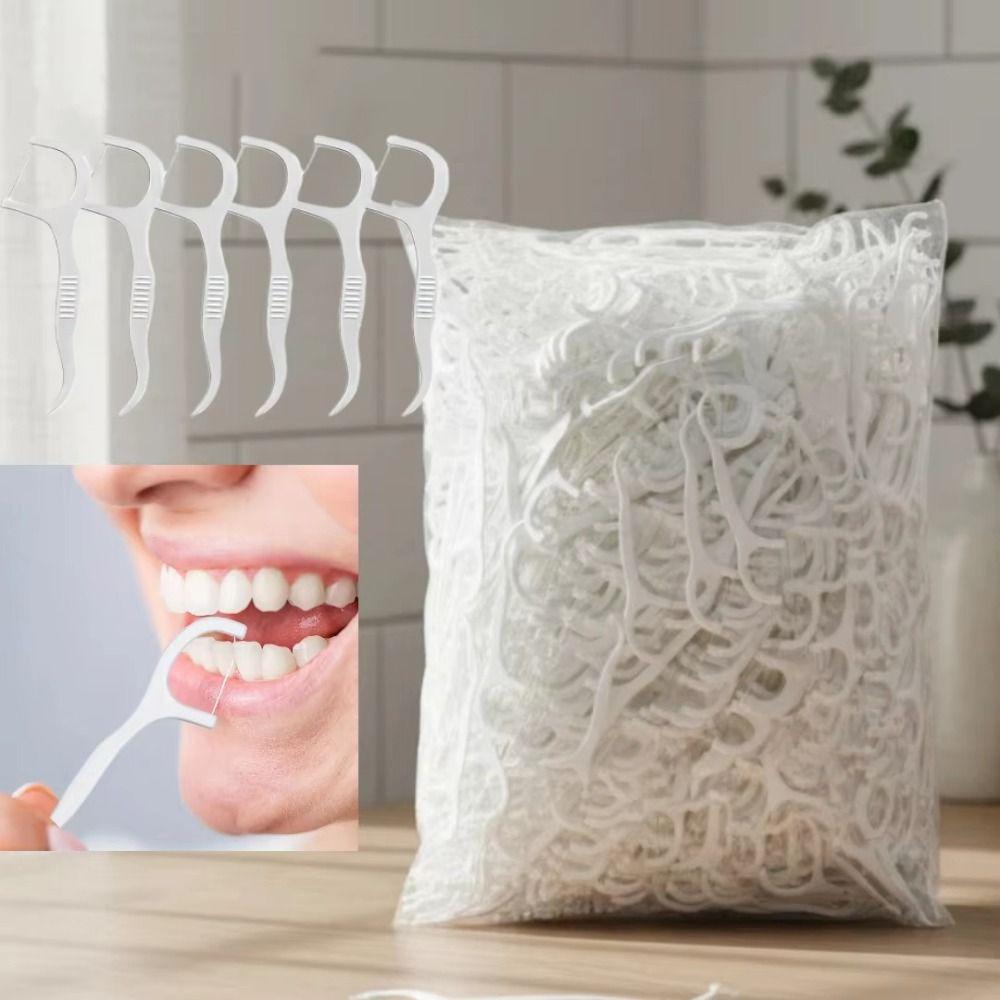1000 Piezas Limpieza Dental Hilo Dental Palillos Hilo Dental Palillo Ultra Fino Palillo Dental Hilo Dental Palillo Higiene Diaria