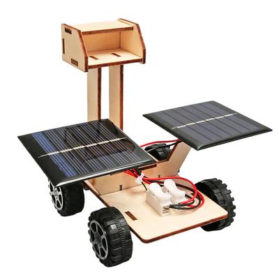 Kreatives DIY Handgemachtes Solarbetriebenes Mars Rover Modell Spielzeug Kinder Holz Lernwerkzeug Technologie Kleines Maker Puzzle Spielzeug