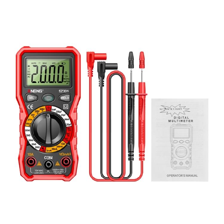 

Auto Ranging Digital Multimeter Voltage Current Resistance Multi Testers 2 Color 1 червоний