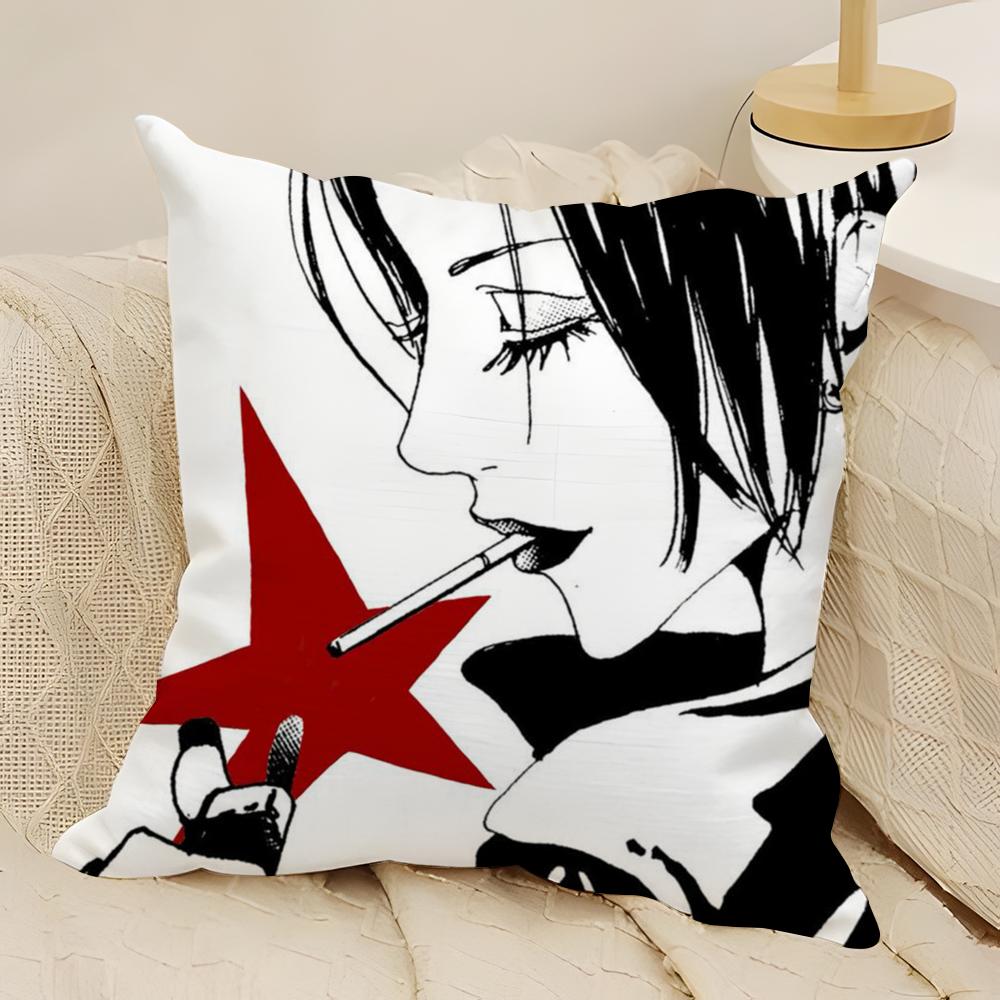 

Classic Shojo Anime NNANA Pillow Case Natural Linen DoubleSided Printing Sofa Home Decor Cushion Cover 30X30cm