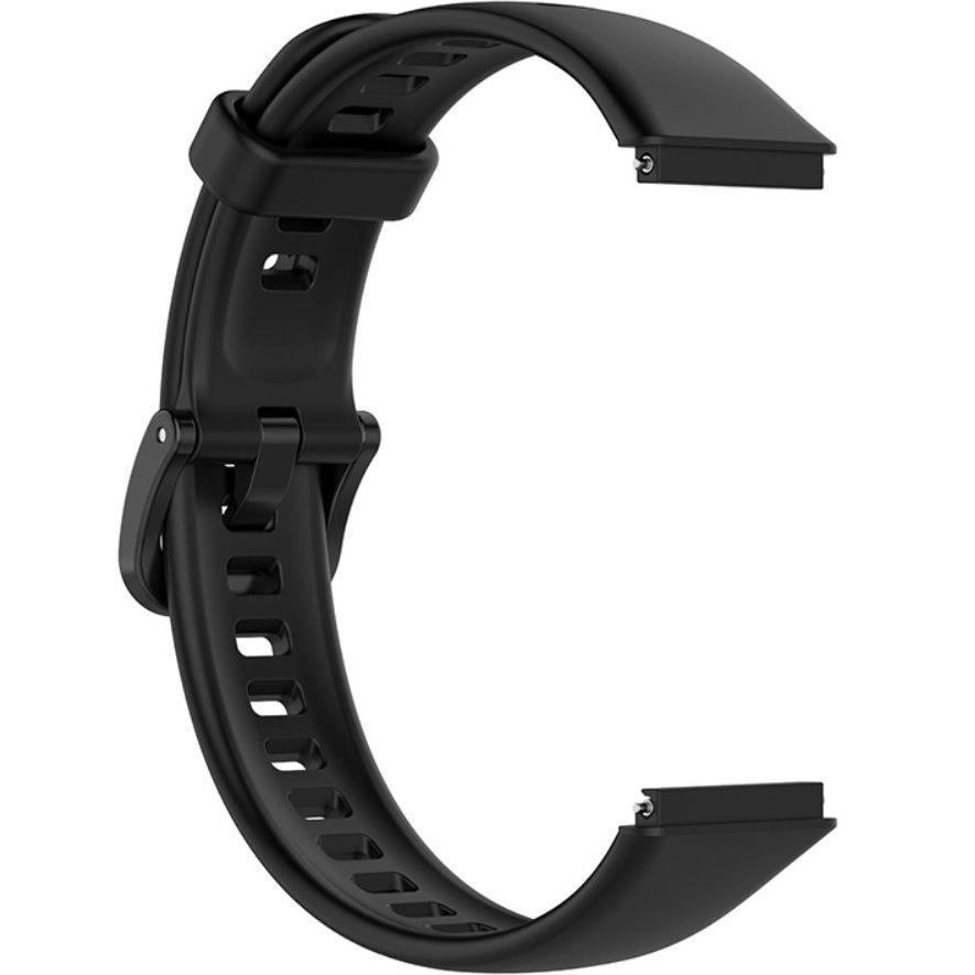 Silikonarmband für Huawei Band 7, Schwarz