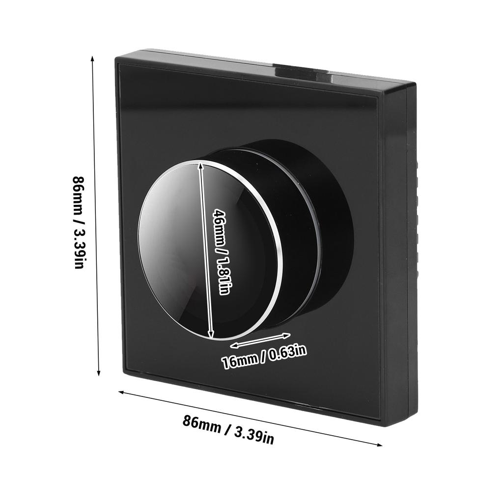 Smart Knob Thermostat WiFi Thermostat Accurate 2 Way Rotating 1.32in Screen Intuitive 95~240VAC IP20 Protecting for Home