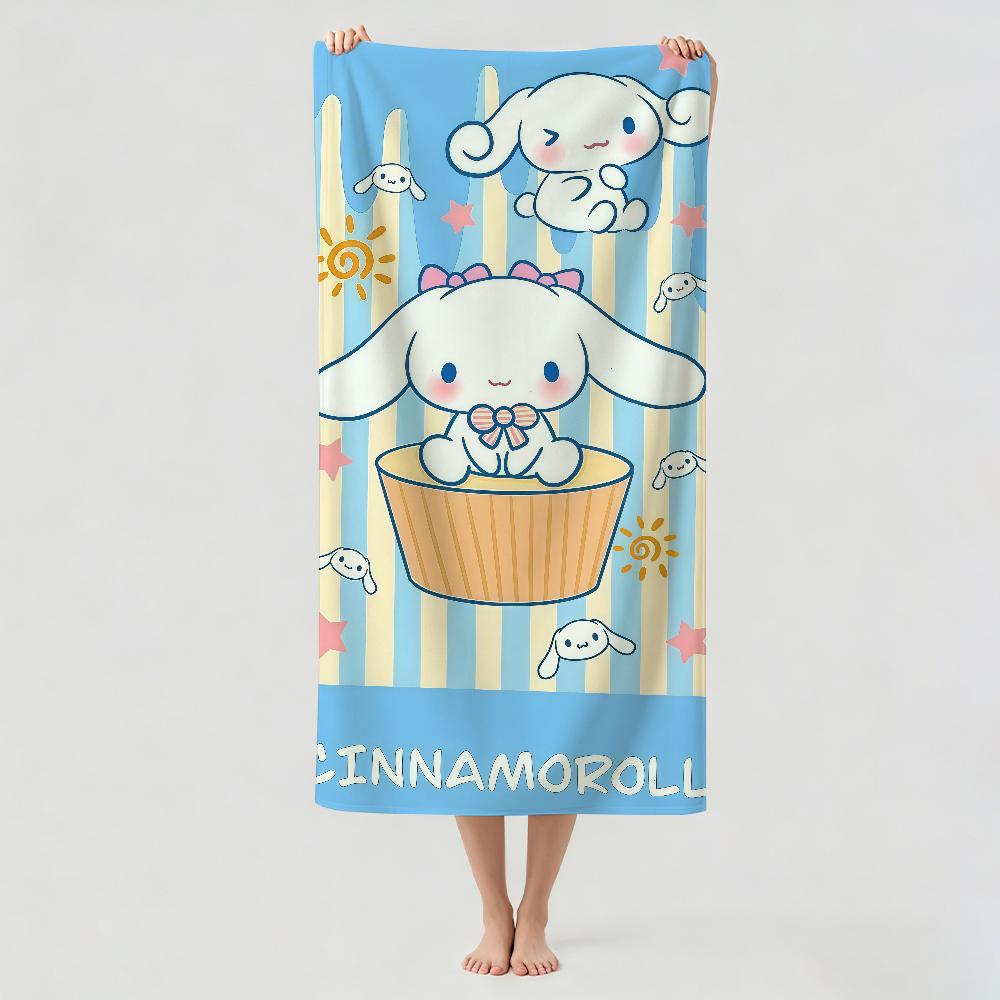 Cartoon cute C-Cinnamoroll Towel Drying Bath Towel Applicable To Light Swimming Camping Yoga Beach Out