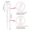 100PCS 3/5ML Practical Transparent Pipettes Disposable Safe Plastic Eye Dropper Transfer Graduated Pipettes Educational Supplies