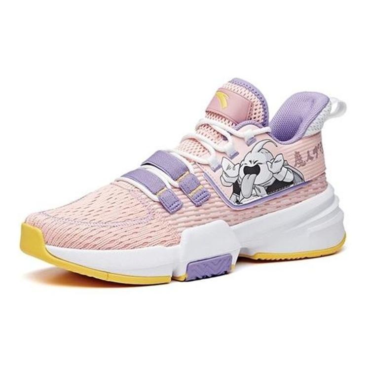New Dragon Ball Super x Anta Majin Buu Cushioning Anti Slip And Wear Resistant Low Top Basketball Shoes Men's Pink Purple 112021615-5