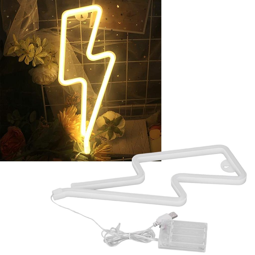 LED Neon Signs Light Night Decorative Lamp USB Battery for Wall Decor Room Decorations