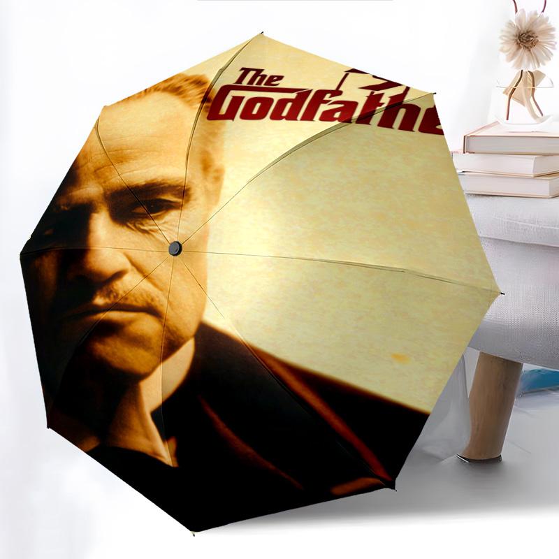 The Godfather: Legacy Power Folding umbrella travel Suitable for all seasons printing outdoor Sun umbrella