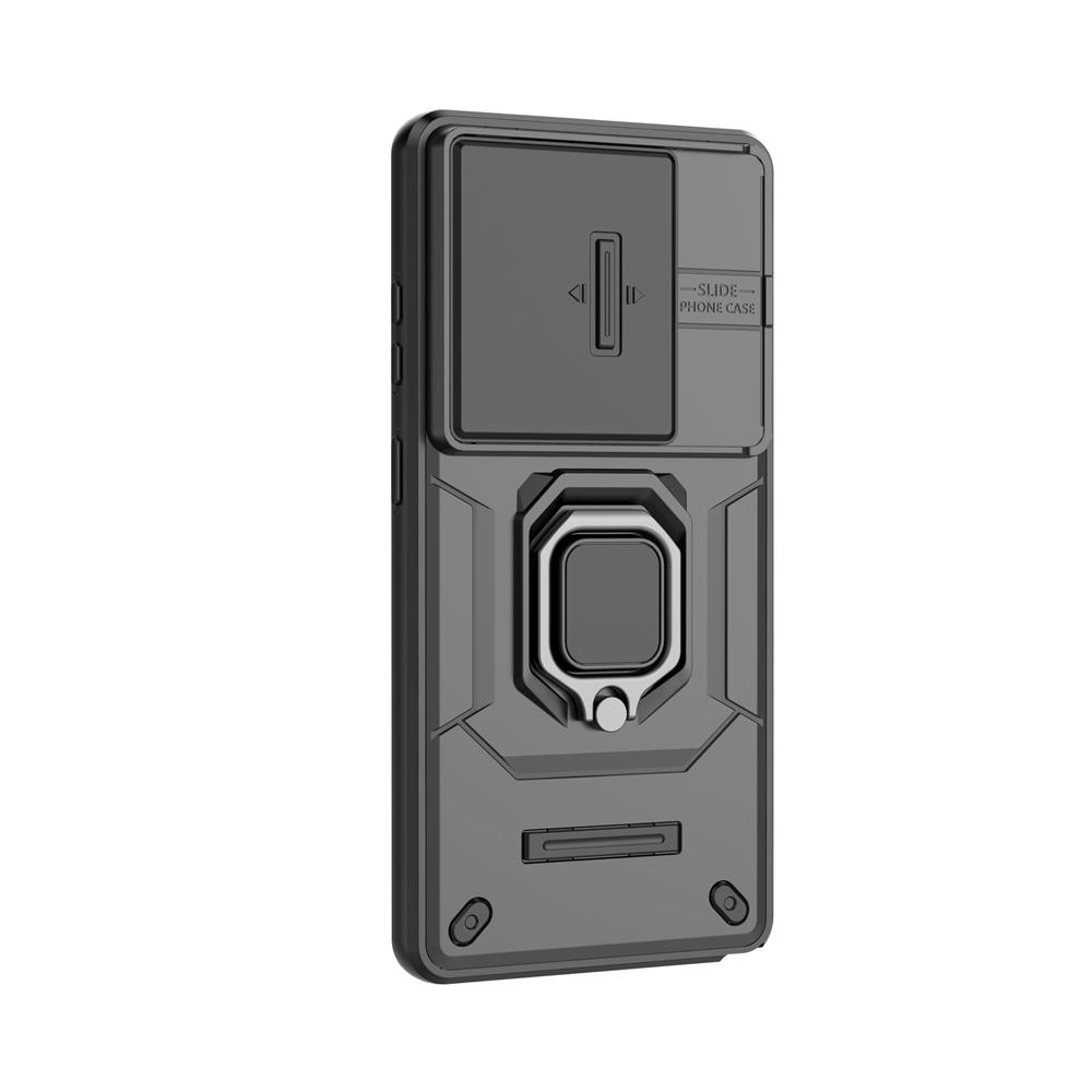 Slide Camera Lens Shockproof Armor Case For Samsung Galaxy S26 Ultra S26+ S26 Plus 5G Holder Ring Stand Cover