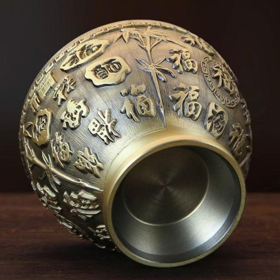 Messing Graviert Mehrere Stile und Größen Spirituosen Wodka Tasse Likör 50ml Retro Bronze Tragbar Tee Becher Gläser Haus Dekoration