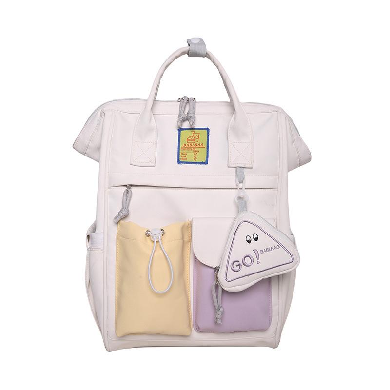 

Школьный рюкзак большой вместимости грязеотталкивающий для средней школы высокая ценность студенческий стиль рюкзак для девочек женский легкий для путешествий можно расширить