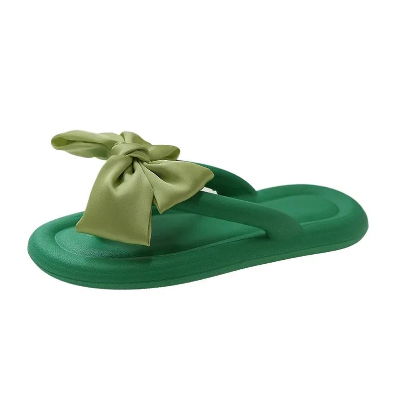 Summer Women's Flat EVA Slippers New Fashion Butterfly Knot Slip On Women's Flip Flops Outdoor Light Women Sandals Beach Shoes
