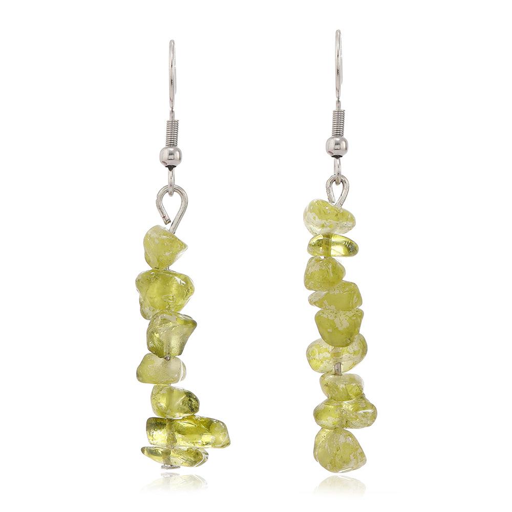 New European and American Fashion Light Luxury Long Earrings Women's Simple Handmade DIY Geometric Earrings