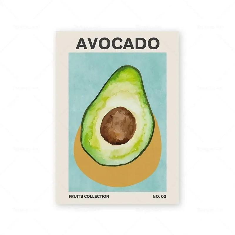 Vibrant Modern Wall Art Canvas Prints Pineapple Avocado Banana Lemon  Perfect for Living Room Bedroom Dining Room Decor