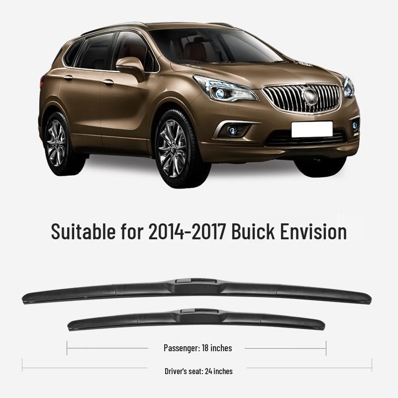 Buick Encore Wiper Set: Frameless, Silent, Front & Rear, Special Fit (Model '17-'14) Car Accessories