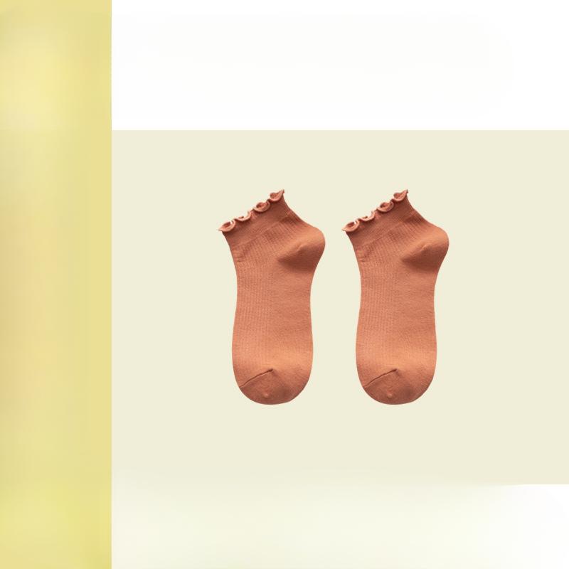 Female Summer Thin Trend Cotton Anti Bacterial Deodorant Wicking In The Tube Socks