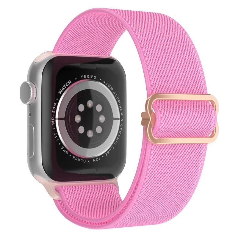 Elastyczny Nylonowy Pasek do Apple Watch ultra 2 49mm Seria 9/8/7 41mm 45mm38/42-40mm/44mm Boho Bransoletka iWatch 6 5 4 3 Se Pasek