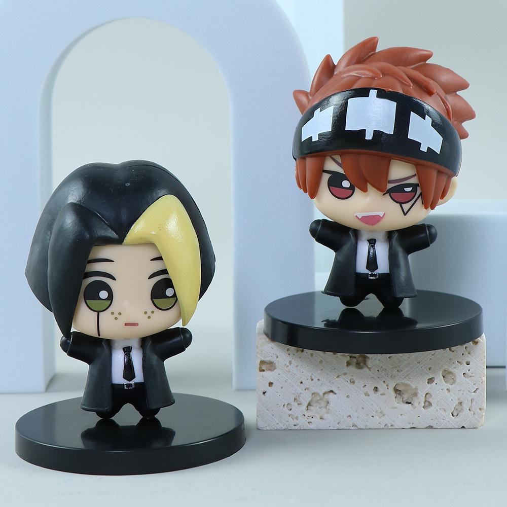 Anime Mash Burnedead Figure Magic and Muscles Lemon Irvine Lance Crown Figurine  Dot Barrett Action Figure Mini PVC Models Gifts