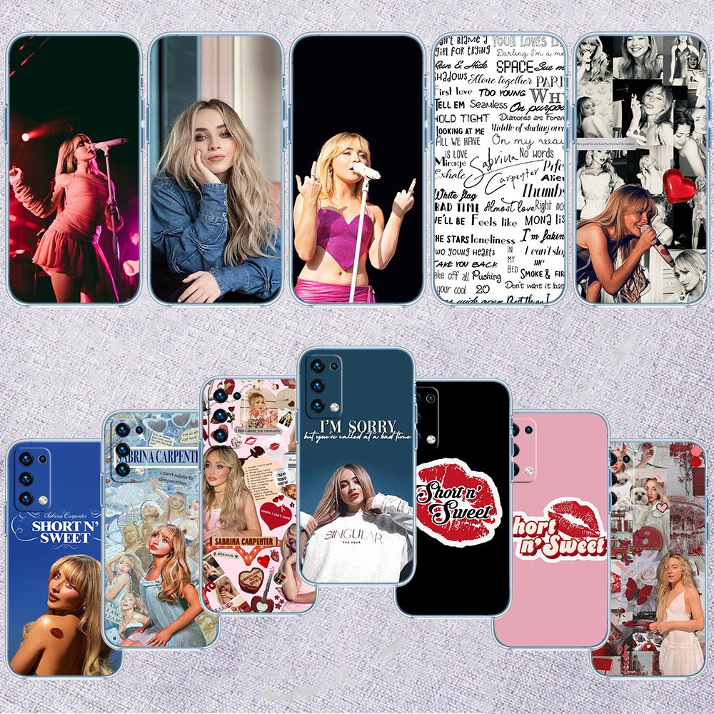 RP65 Sabrina Carpenter Transparent Phone Case for Motorola Moto Edge 20 30 40 50 S30 Fusion Ultra Pro Neo Lite + G200 G23