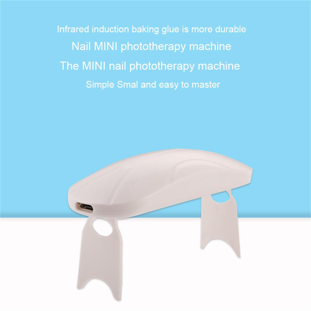 5W Mini Nail Dryer Machine Portable LED UV Manicure Lamp Home Use Nail Lamp For Drying Polish Varnish With USB Cable