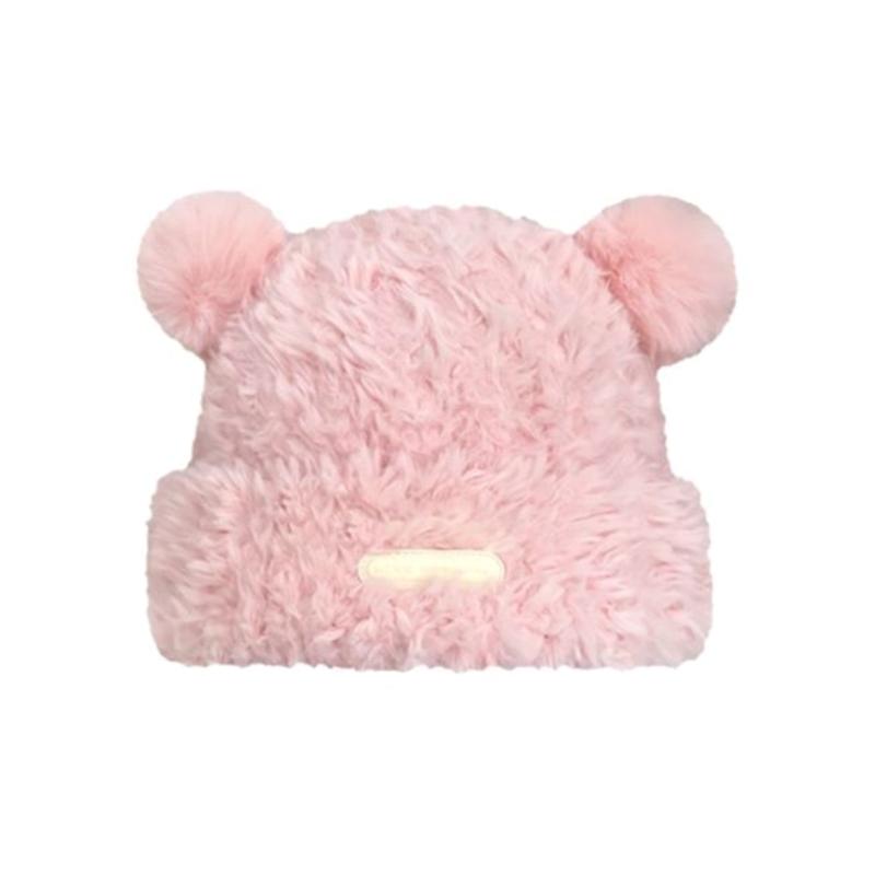 Adult Children Furry Ears Winter Hat Bear Hat New Year Winter Headwear