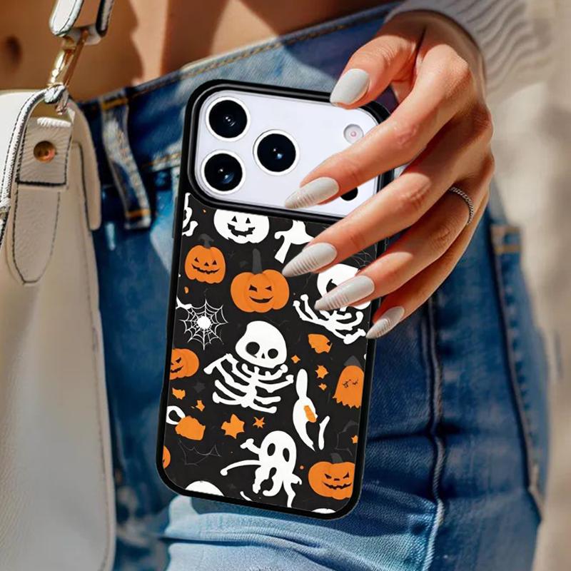 Halloween Pumpkin Ghost Mummy Funda Phone Case For iPhone 17 Air 14 15 13 12 Max Cover For Apple 14 15 16 16e 11 Pro Max Plus