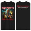 Camiseta Estampada Frente e Verso Purgatory "Alive In America" do Iron Maiden, Camiseta Gráfica Eddie da Banda de Rock Heavy Metal, Streetwear Clássico Preto Unissex