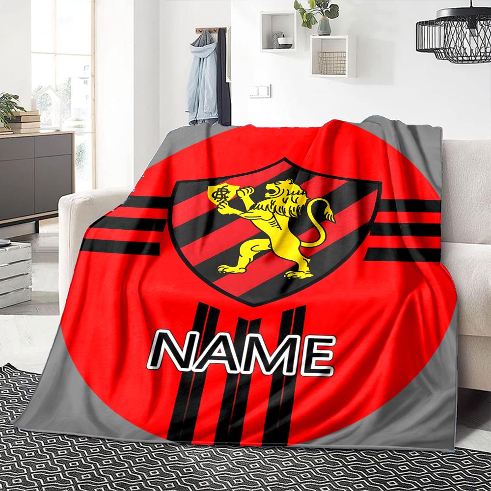 Custom Name Schalke Team Crest blanket for Couch & Bed, Plush Cozy Fuzzy Blanket Super Soft & Warm Blankets for Fall and Winter. 0908259