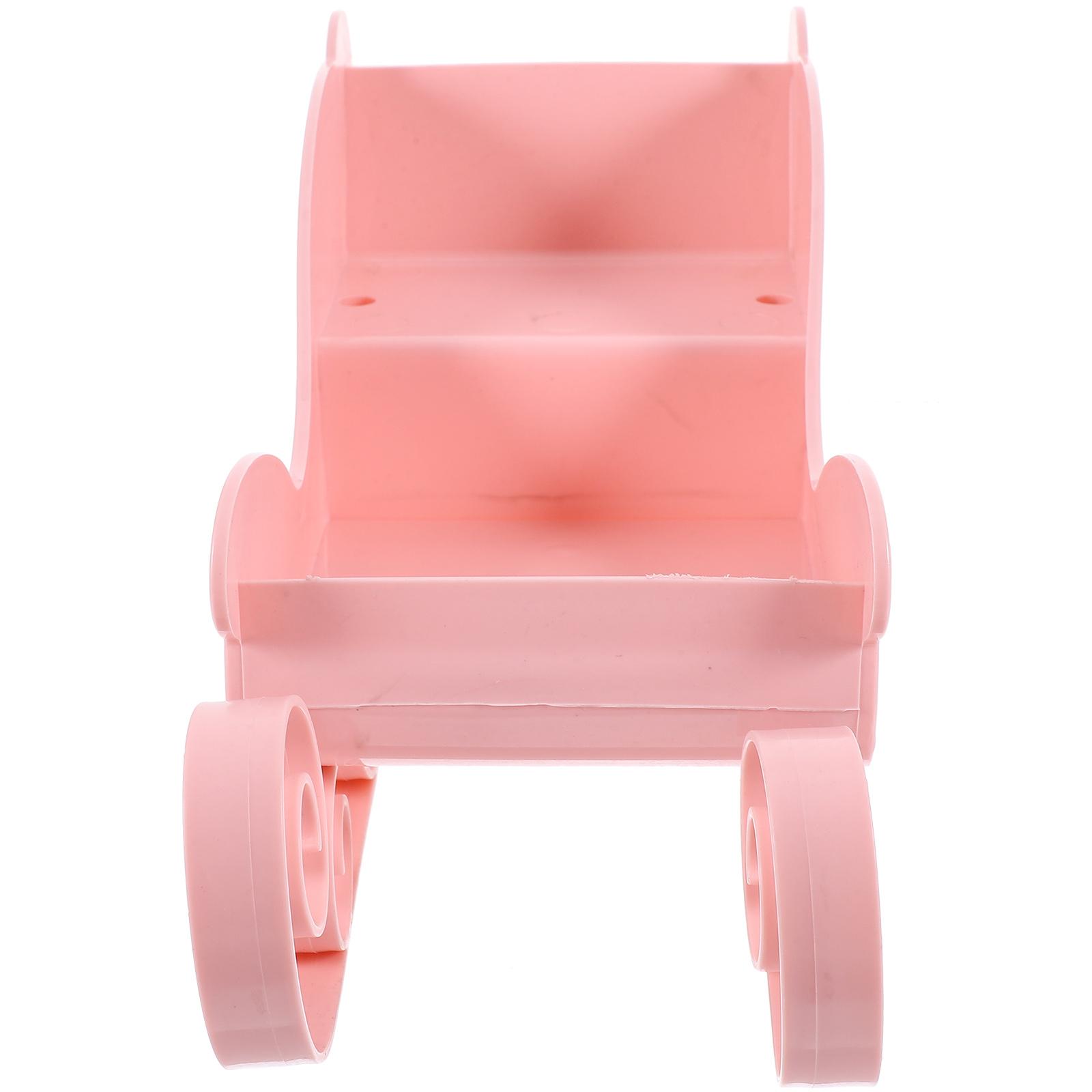 

Christmas Sleigh Xmas Decoration Ornament Exquisite Decorate Table Plastic Mini Adornment 28X12X10.5CM розовый