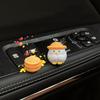 Auto Mittelkonsole Niedliche Verzierung Dekoration Auto Navigationsbildschirm Rückspiegel Mini Küken Strohhaufen Zubehör