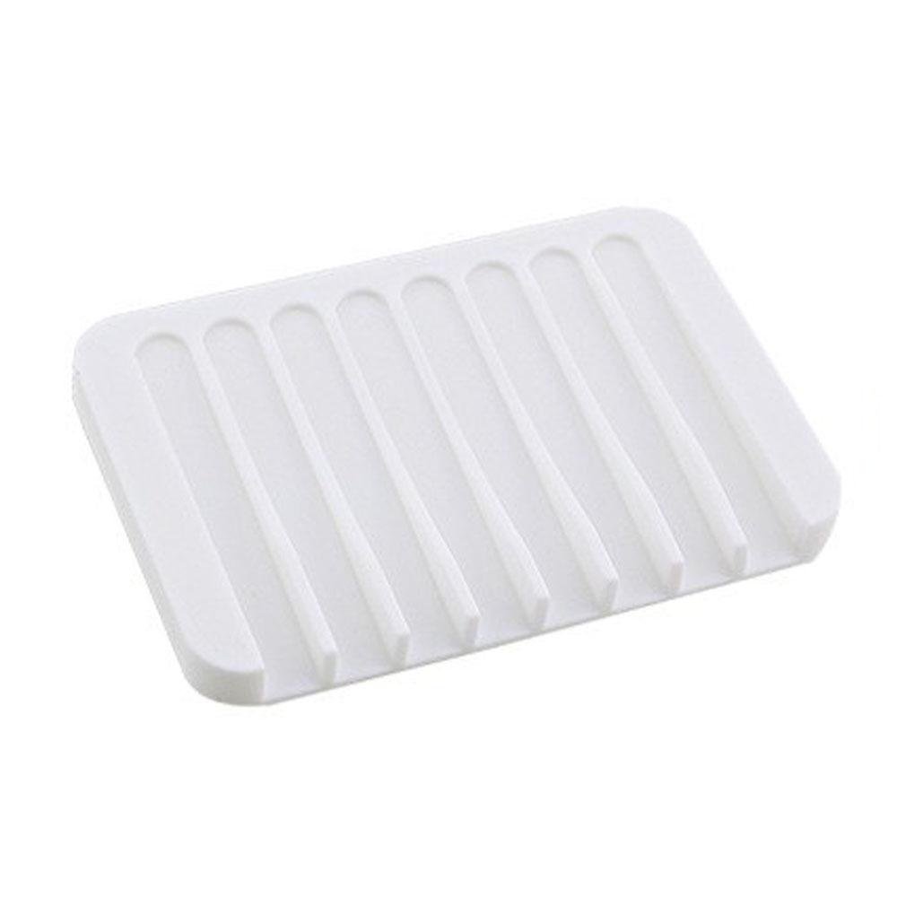 Silicone Non-Slip Soap Holder and Bathroom Storage Tray