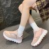 Fashion Platform Heightened Women's 2025 Autumn New Trend Versatile Fashion Lightweight Breathable Casual Sneakers