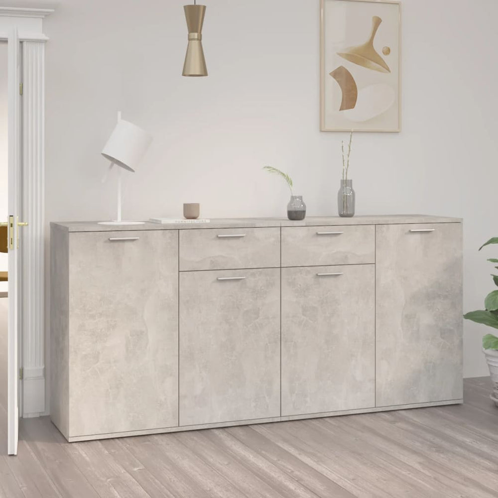Buffet  béton 160x36x75 cm Bois d'ingénierie