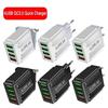 QC 3.0 4-Port USB Fast Charger with LED for US/EU/UK