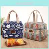 Sac à lunch en toile pour employés de bureau, avec poignée épaisse et style pour un usage quotidien