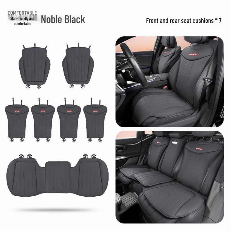 Universal Perforated Car Seat Cushion for Haval Models: H6, Big Dog, Menglong M6, Second Gen Big Dog, H9, Xiaolong, Divine Beast, and H5.