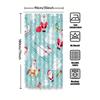Tu Christmas Shower Curtain Festive Holiday Decor Winter Wonderland Snowman Reindeer Pattern Waterproof Bathroom Fabric Backdrop
