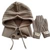 New Winter Hat for Women Korean Fashion Autumn and Winter Red Knitted Hat Fashionable and Versatile Warm Head Wool Hat Ear Protection